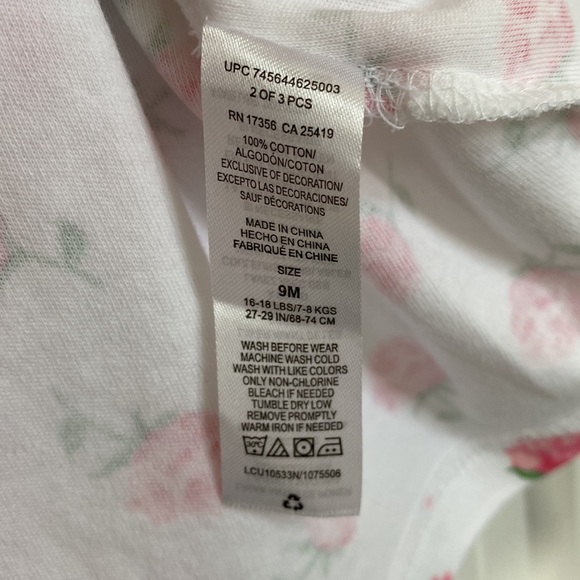 Little Me 3 Piece Spring Floral Dress - Picture 7 of 8